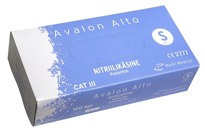 Avalon Alto nitriilik&auml;sine S koko 100 kpl